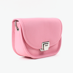 Load image into Gallery viewer, LEATHER CROSSBODY - Bubblegum Pink
