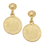 Load image into Gallery viewer, GREEK COIN EARRINGS
