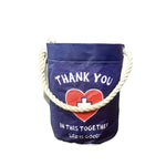 Load image into Gallery viewer, SEA BAG “THANK YOU” NAVY BUCKET
