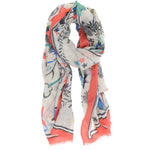 Load image into Gallery viewer, FUCHSIA BRIGHT BLOOMS SCARF
