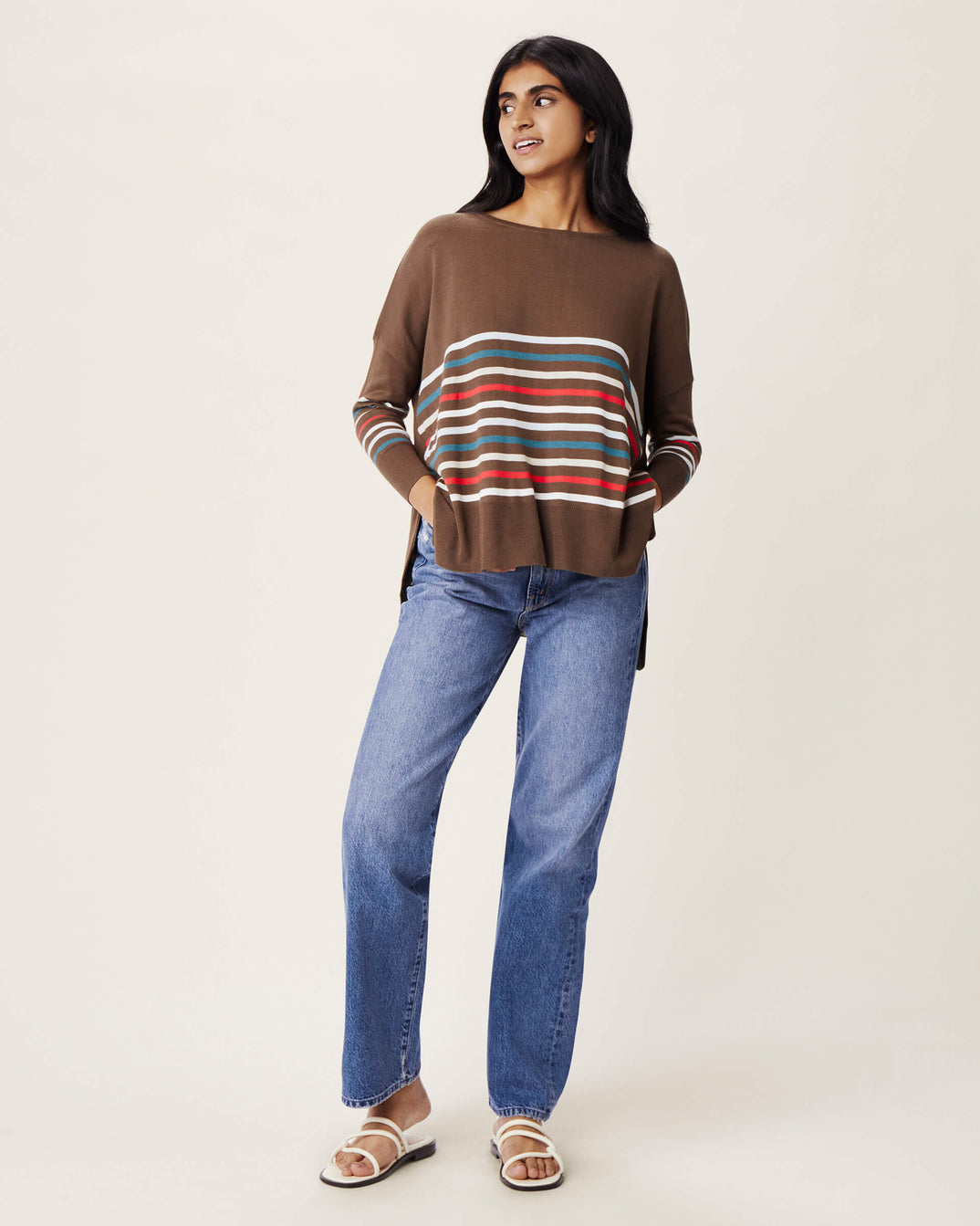 Amour Sweater - Holiday Stripe