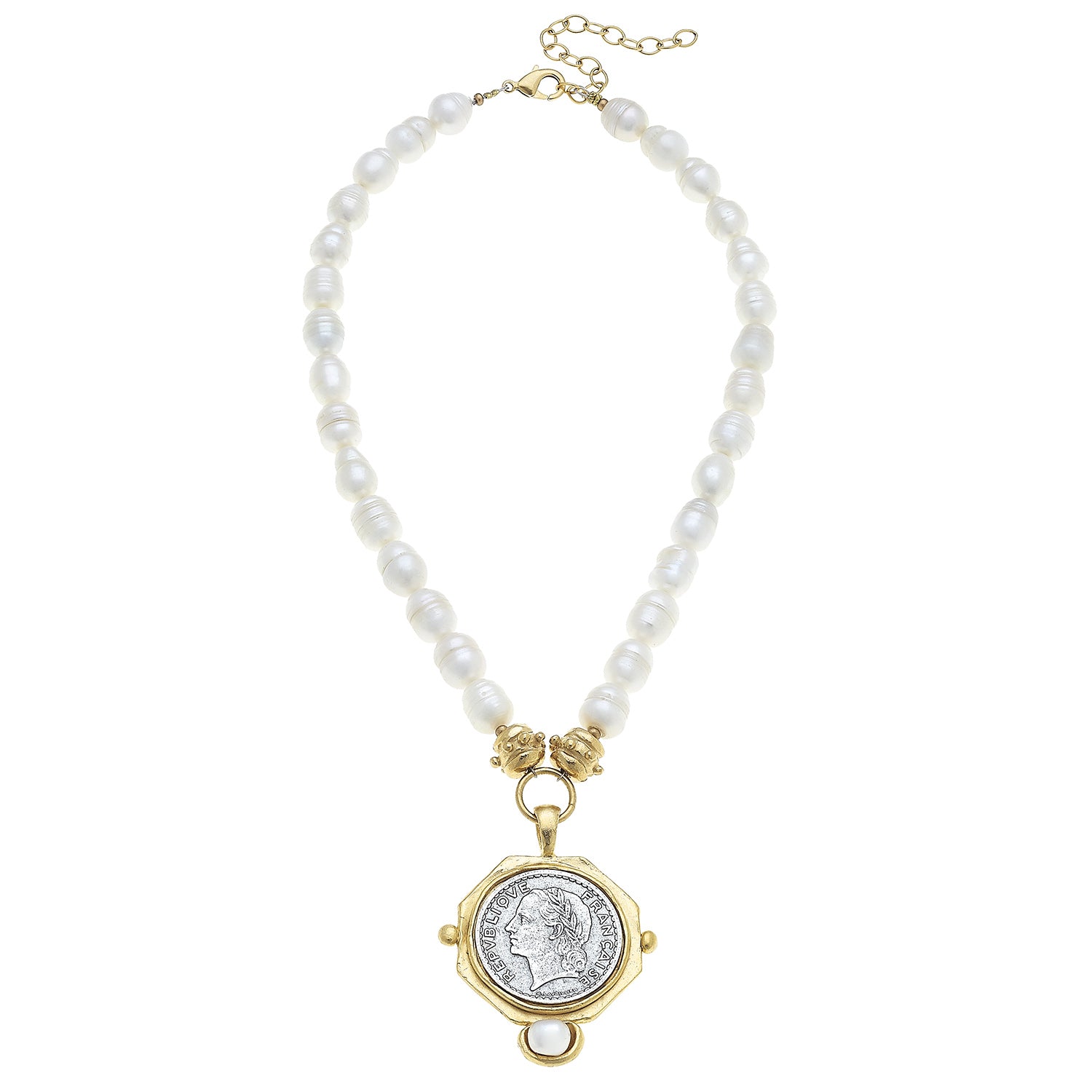 FRENCH FRANC FRESHWATER PEARL NECKLACE