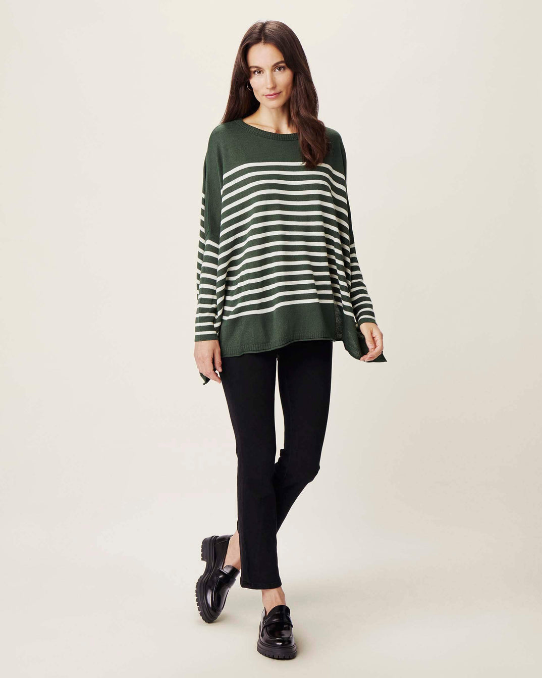 Catalina Sweater - Juniper Stripes