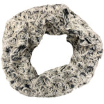 Load image into Gallery viewer, FUZZY ROSE INFINITY SCARF - GREY

