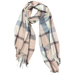 Load image into Gallery viewer, PLAID BLANKET SCARF - BLUSH PINK
