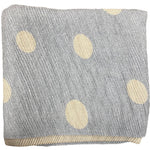 Load image into Gallery viewer, POLKA DOT SCARF - GRAY AND TAN
