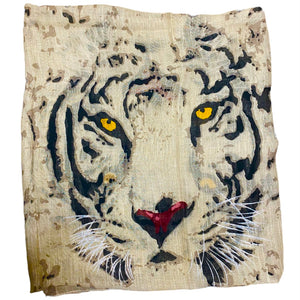 EYE OF THE TIGER SCARF - BEIGE