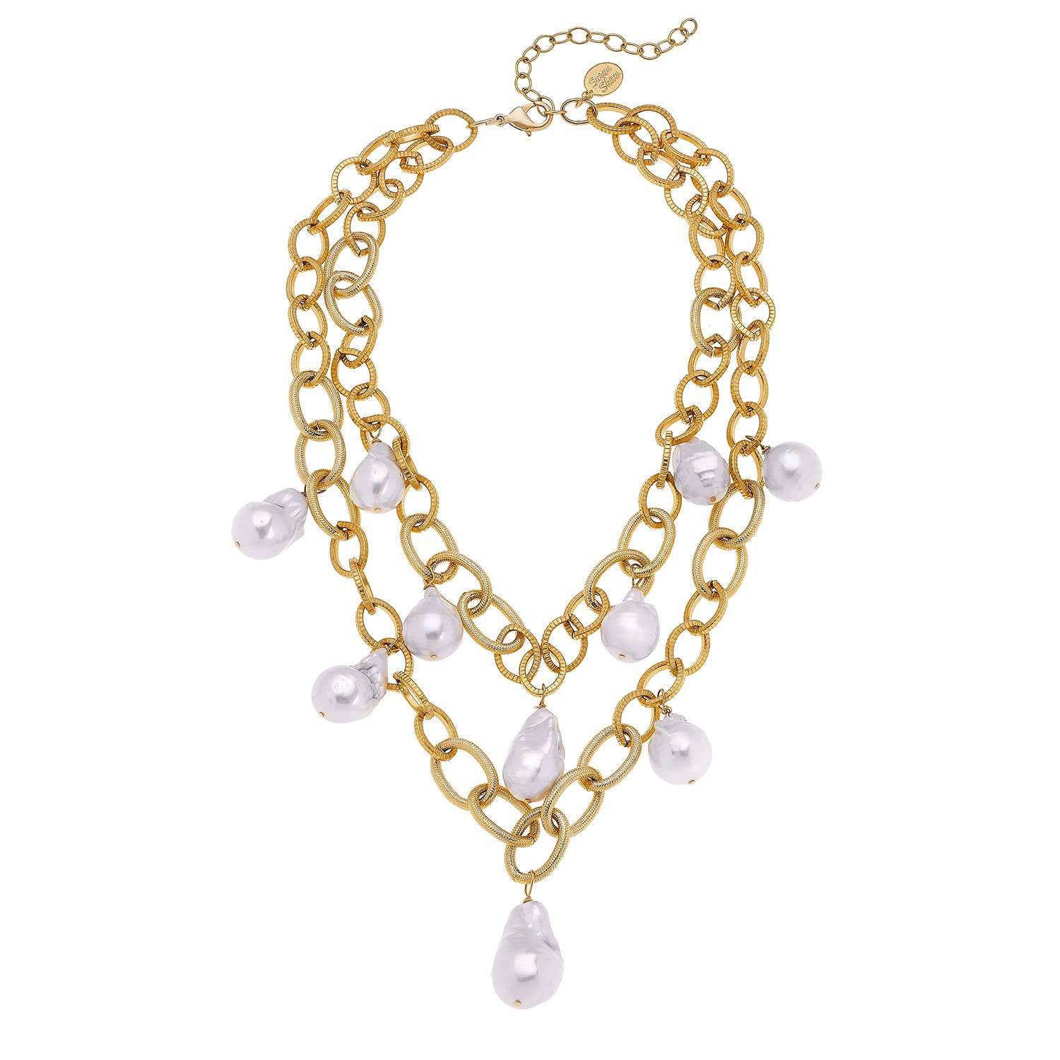 LAYERED BAROQUE PEARL NECKLACE
