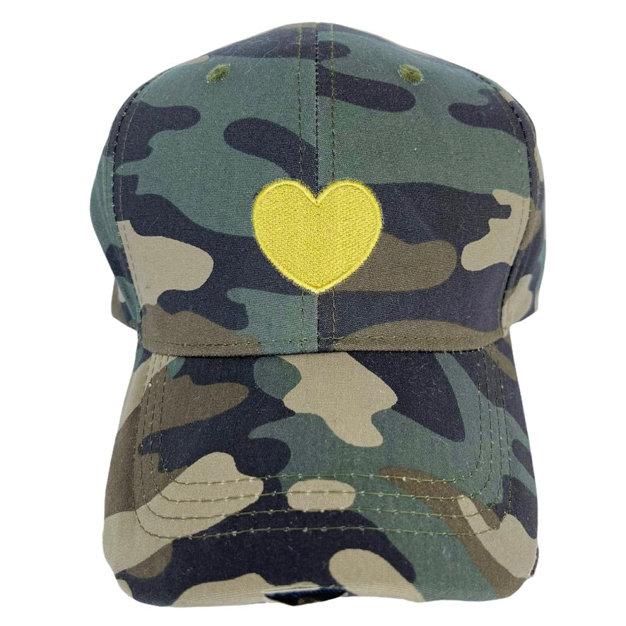 HAUTE SHORE BASEBALL CAP - Yellow Heart Camo