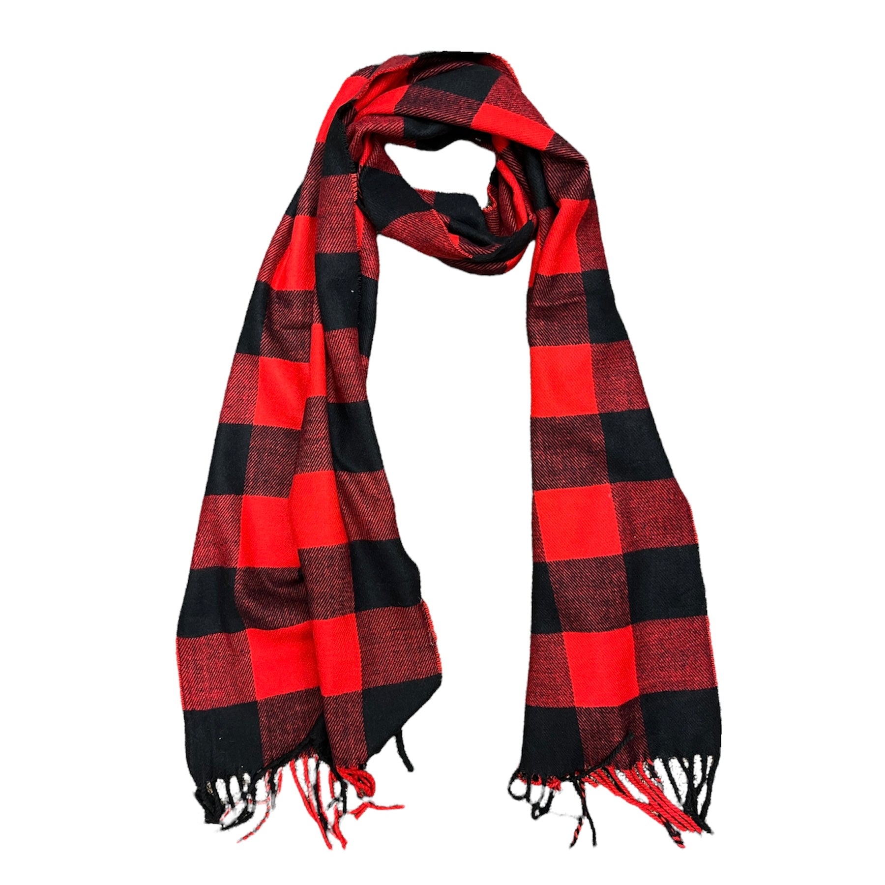 IVY LEAGUE SCARF - BLACK & RED