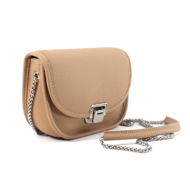 LEATHER CROSSBODY - Brown