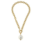 Load image into Gallery viewer, COTTON PEARL TOGGLE NECKLACE
