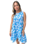 Load image into Gallery viewer, POSITANO DRESS - Blue Leopard

