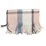 Load image into Gallery viewer, PLAID BLANKET SCARF - BLUSH PINK
