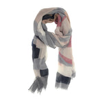 Load image into Gallery viewer, GREY PASTEL GEOMETRIC SCARF
