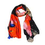 Load image into Gallery viewer, ABSTRACT WAVES SCARF - PINK
