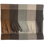 Load image into Gallery viewer, PLAID SCARF - BROWN

