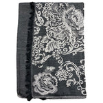 Load image into Gallery viewer, FLORAL SCARF - BLACK
