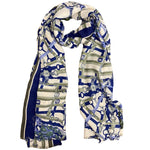 Load image into Gallery viewer, BELTS SCARF - BLUE
