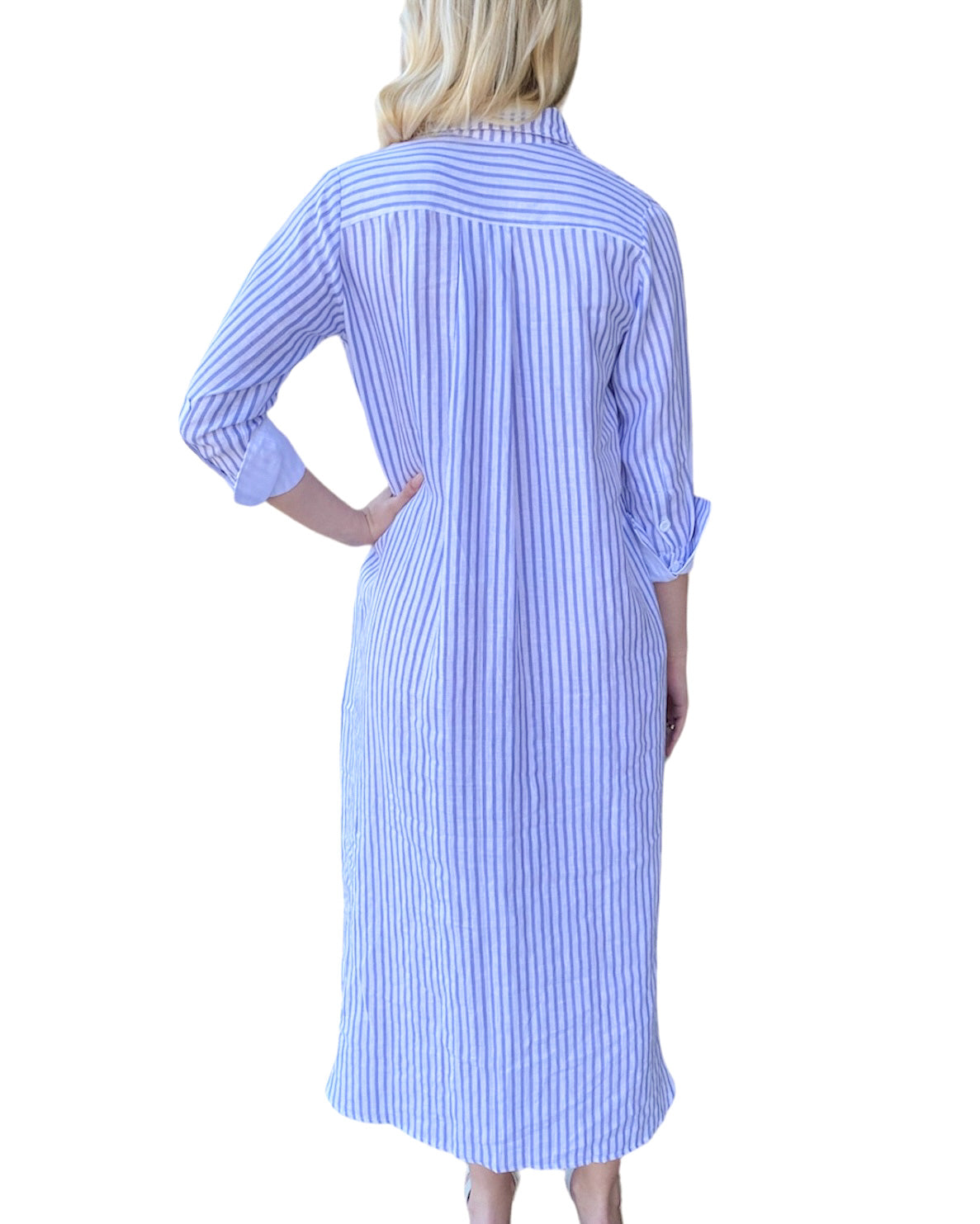 STEVIE DRESS - Blue Stripes