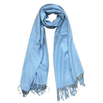 Load image into Gallery viewer, BLANKET SCARF - MEDIUM BLUE

