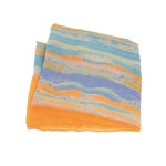 Load image into Gallery viewer, TANGERINE SUNSET STRIPE SCARF
