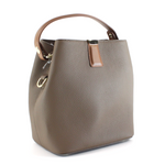 Load image into Gallery viewer, GENUINE LEATHER TOP HANDLE BAG - Cocoa
