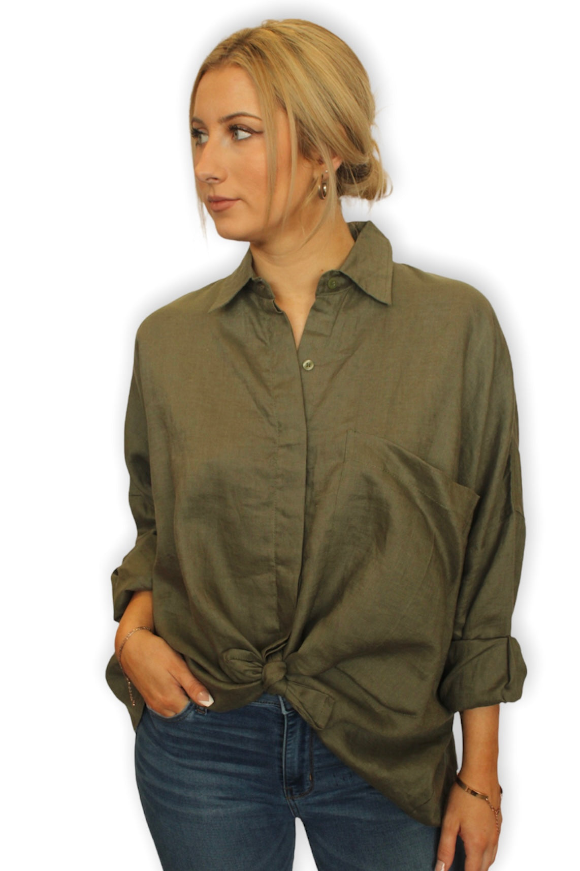 CATE SHIRT - Olive