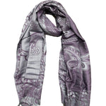 Load image into Gallery viewer, FLORAL SCARF - PURPLE
