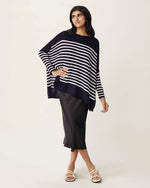 Load image into Gallery viewer, Catalina Sweater - Navy Ink Stripes
