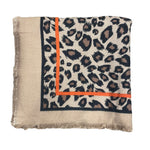 Load image into Gallery viewer, SQUARE LEOPARD SCARF - BEIGE
