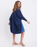 Load image into Gallery viewer, Chelsea Cotton Cashmere Kimono - Chambray
