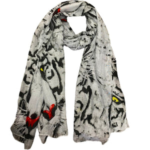 EYE OF THE TIGER SCARF - GRAY