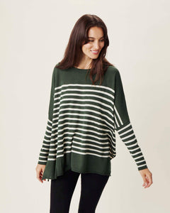 Catalina Sweater - Juniper Stripes
