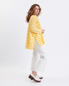 Catalina Slub Tee - Yellow Stripes