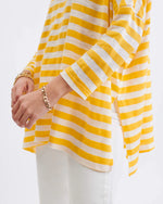 Load image into Gallery viewer, Catalina Slub Tee - Yellow Stripes
