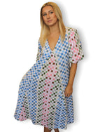 Load image into Gallery viewer, CHARLOTTE DRESS - Multi Check
