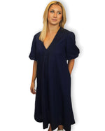 Load image into Gallery viewer, CHARLOTTE DRESS - Navy
