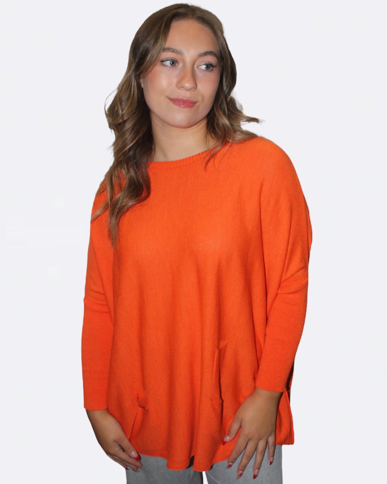 Catalina Sweater - Bright Orange